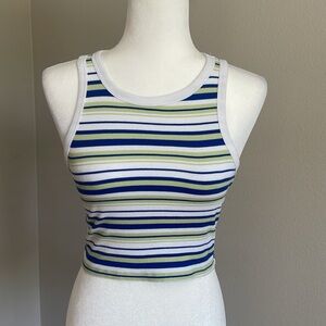 Vintage Ambiance Striped Tank Top Size S